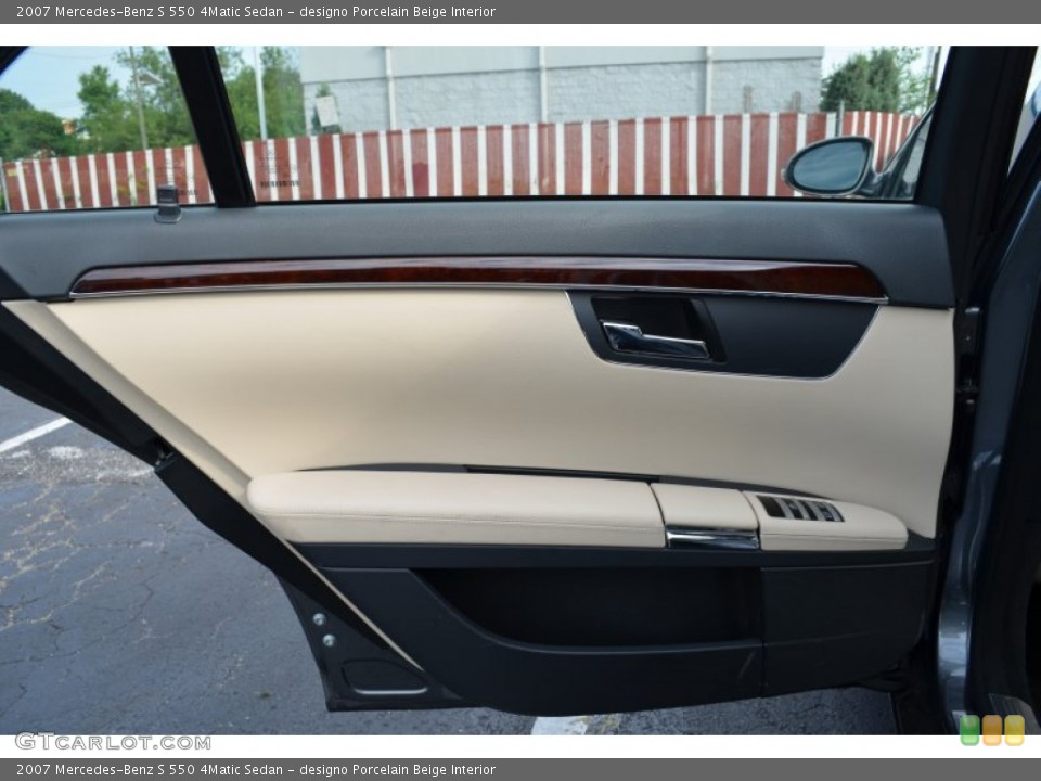 designo Porcelain Beige Interior Door Panel for the 2007 Mercedes-Benz S 550 4Matic Sedan #66816763
