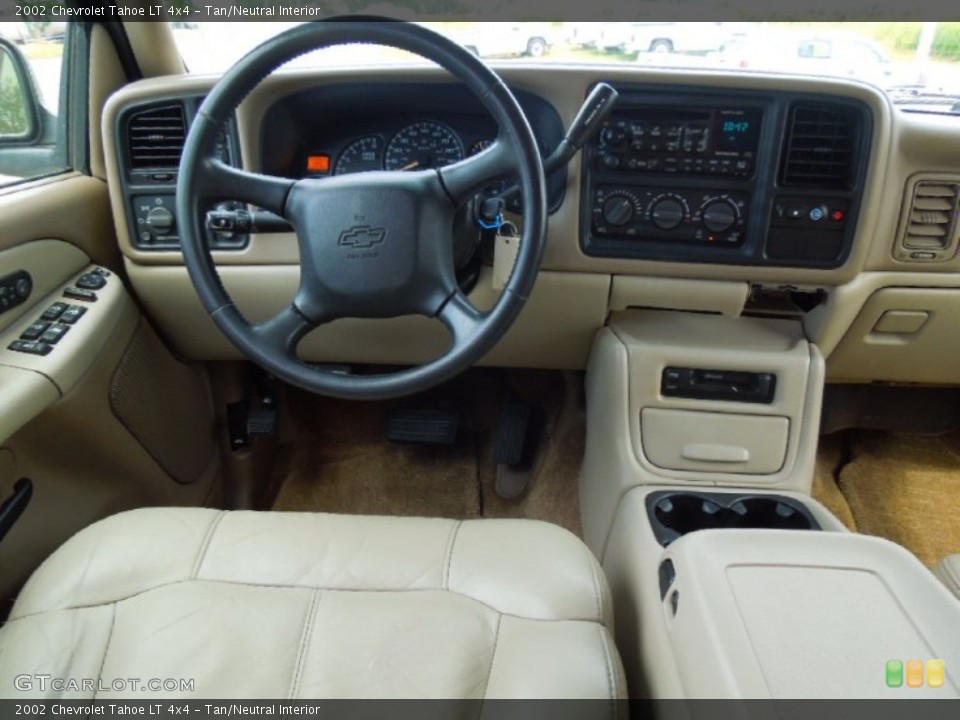 Tan/Neutral Interior Dashboard for the 2002 Chevrolet Tahoe LT 4x4 #66817822