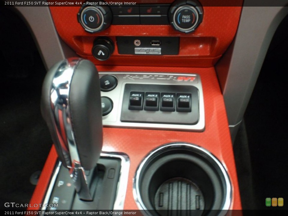 Raptor Black/Orange Interior Controls for the 2011 Ford F150 SVT Raptor SuperCrew 4x4 #66821945