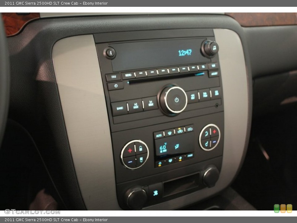 Ebony Interior Controls for the 2011 GMC Sierra 2500HD SLT Crew Cab #66822056