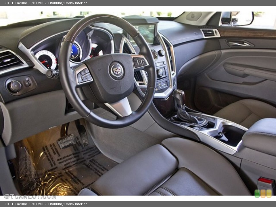 Titanium/Ebony 2011 Cadillac SRX Interiors