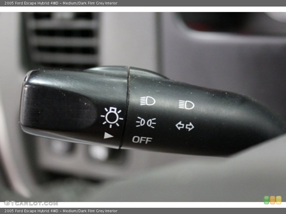 Medium/Dark Flint Grey Interior Controls for the 2005 Ford Escape Hybrid 4WD #66826043