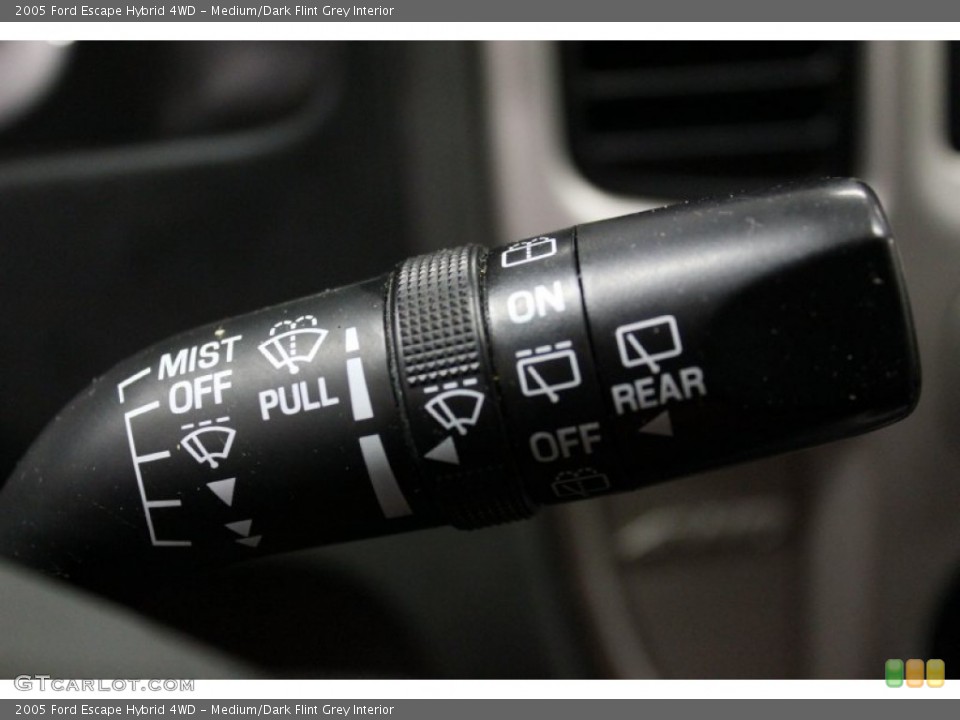 Medium/Dark Flint Grey Interior Controls for the 2005 Ford Escape Hybrid 4WD #66826052