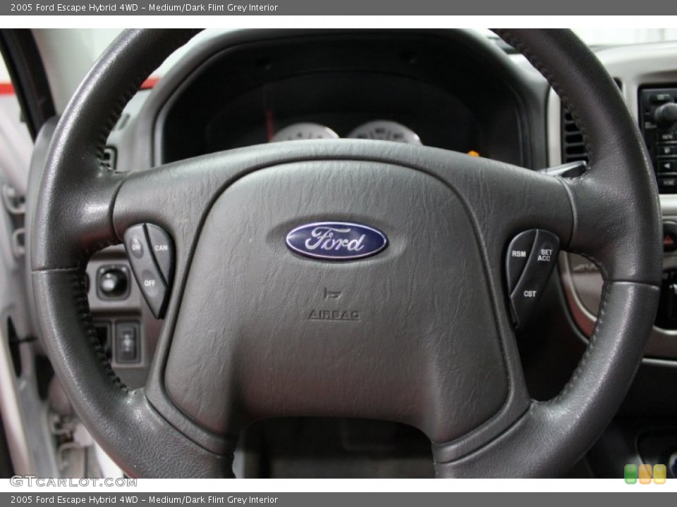Medium/Dark Flint Grey Interior Steering Wheel for the 2005 Ford Escape Hybrid 4WD #66826061