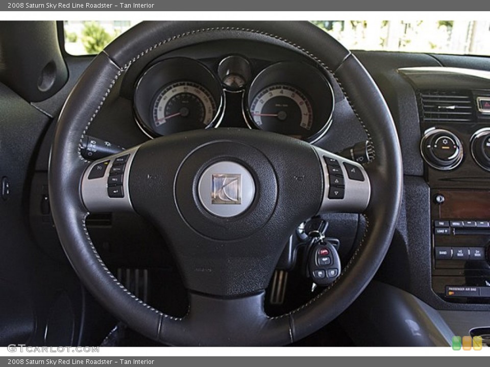 Tan Interior Steering Wheel for the 2008 Saturn Sky Red Line Roadster #66826439