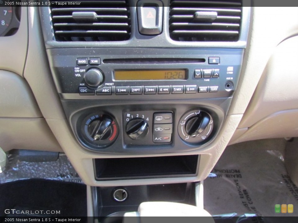 Taupe Interior Controls for the 2005 Nissan Sentra 1.8 S #66827252