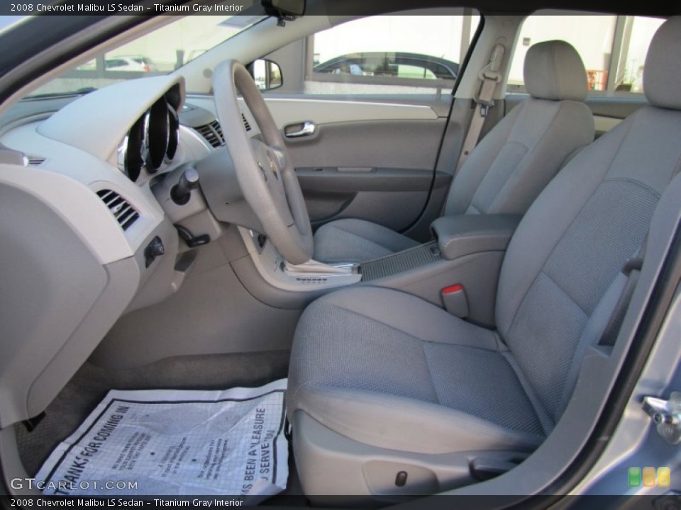 Titanium Gray Interior Photo for the 2008 Chevrolet Malibu LS Sedan #66829286