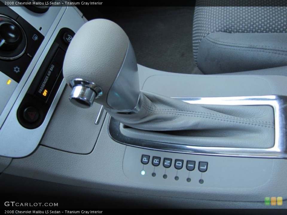 Titanium Gray Interior Transmission for the 2008 Chevrolet Malibu LS Sedan #66829409
