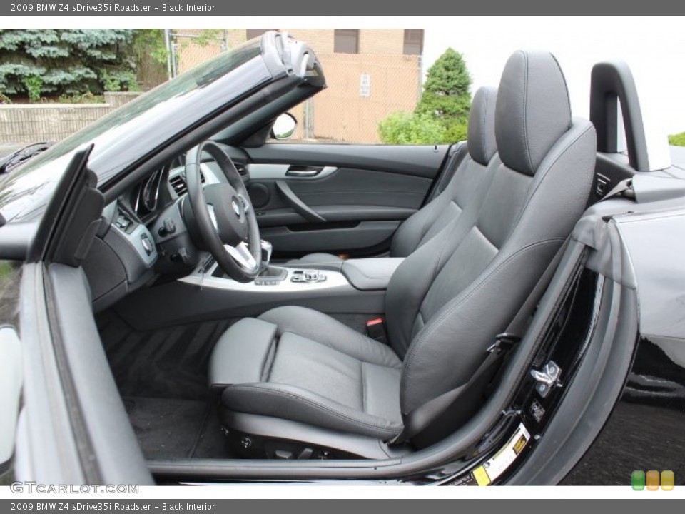 Black Interior Front Seat for the 2009 BMW Z4 sDrive35i Roadster #66830927
