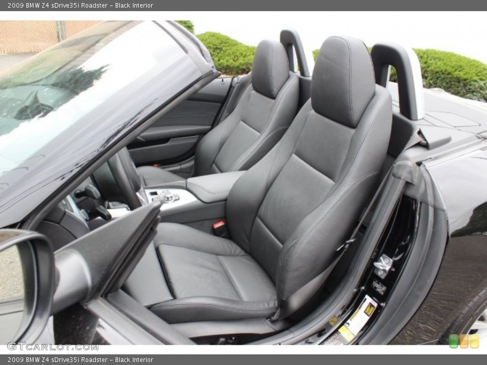Black Interior Front Seat for the 2009 BMW Z4 sDrive35i Roadster #66830936