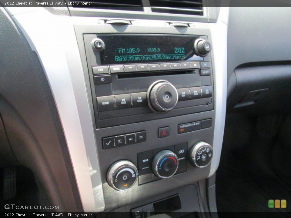 Ebony Interior Controls for the 2012 Chevrolet Traverse LT AWD #66830996
