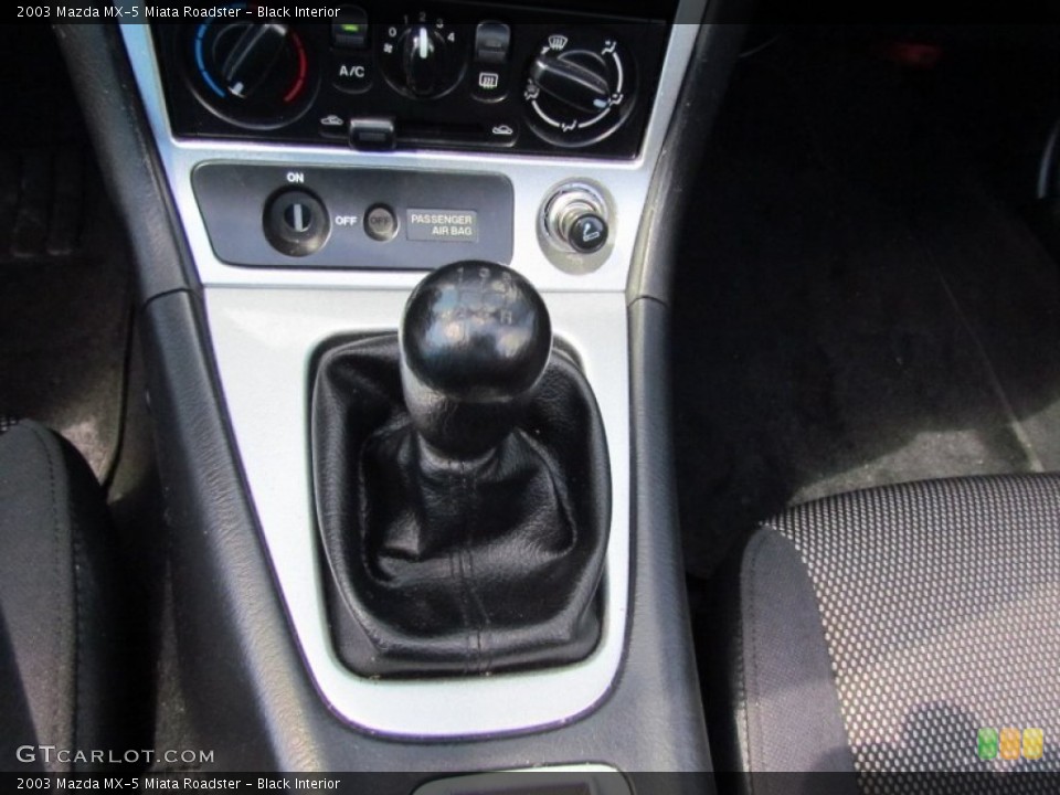 Black Interior Transmission for the 2003 Mazda MX-5 Miata Roadster #66831521