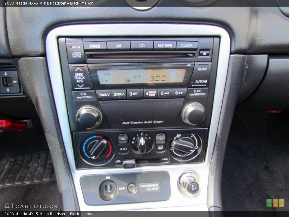 Black Interior Controls for the 2003 Mazda MX-5 Miata Roadster #66831530