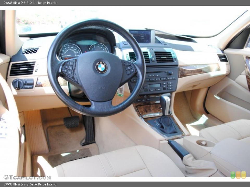 Beige Interior Dashboard for the 2008 BMW X3 3.0si #66832364