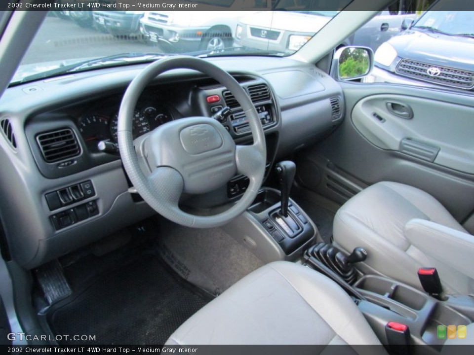 Medium Gray Interior Prime Interior for the 2002 Chevrolet Tracker LT 4WD Hard Top #66832586