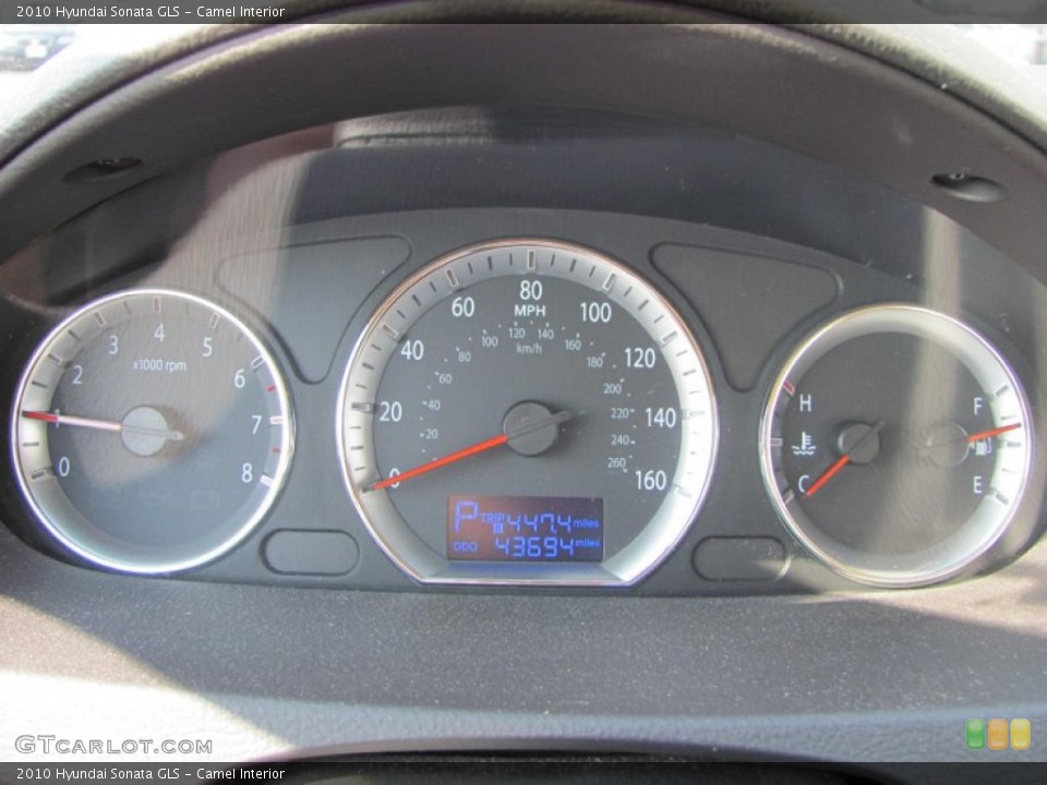 Camel Interior Gauges for the 2010 Hyundai Sonata GLS #66833741