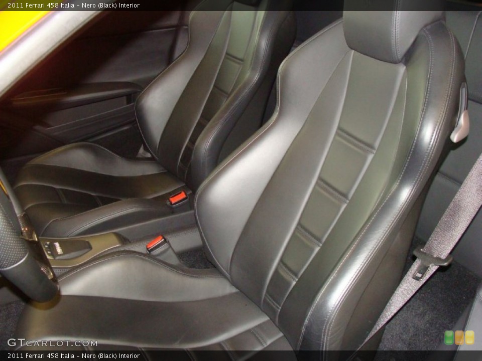 Nero (Black) Interior Front Seat for the 2011 Ferrari 458 Italia #66834092