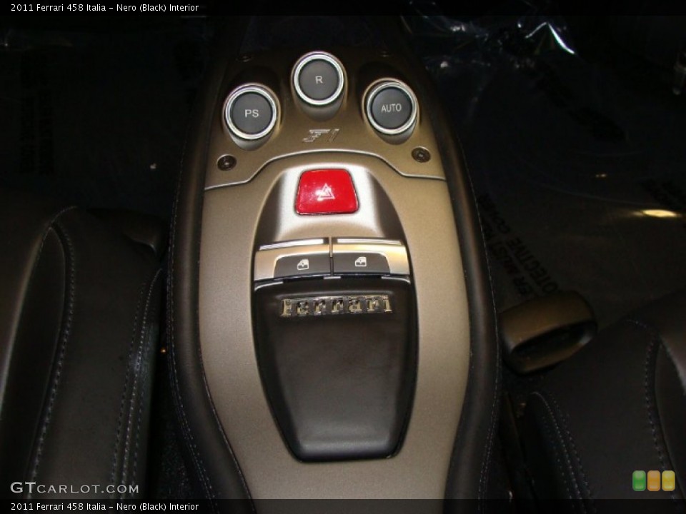 Nero (Black) Interior Controls for the 2011 Ferrari 458 Italia #66834113