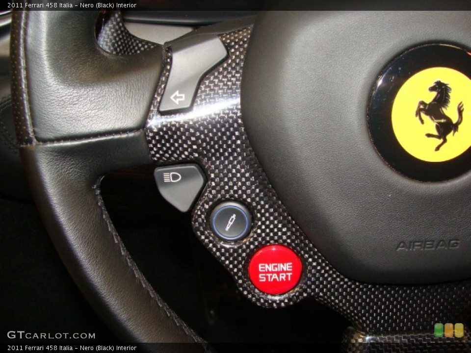 Nero (Black) Interior Controls for the 2011 Ferrari 458 Italia #66834132