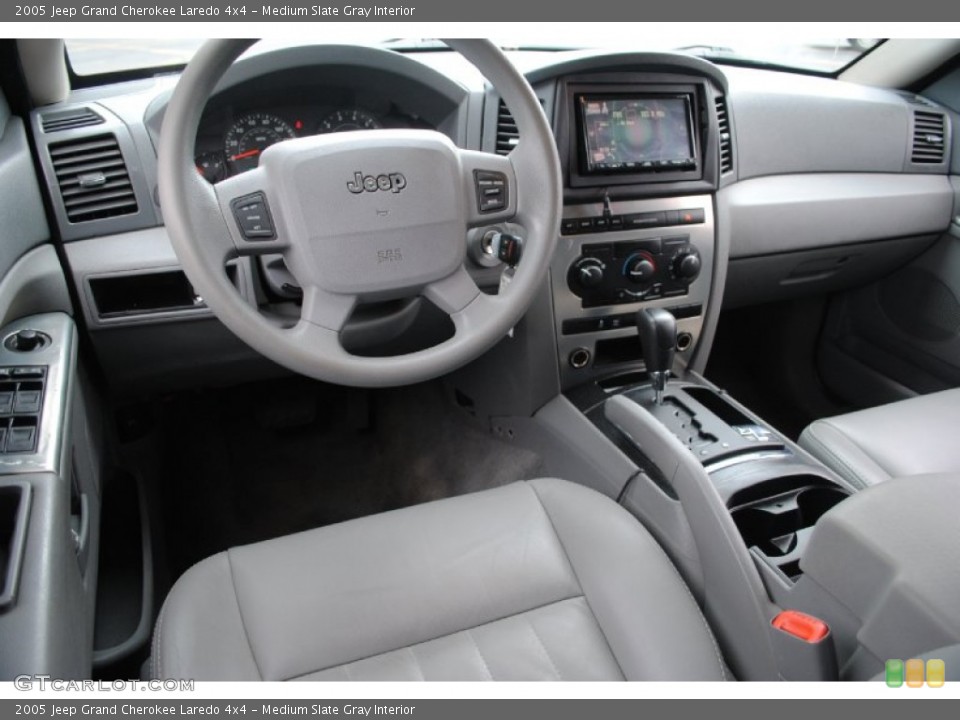 Medium Slate Gray Interior Dashboard for the 2005 Jeep Grand Cherokee Laredo 4x4 #66834962
