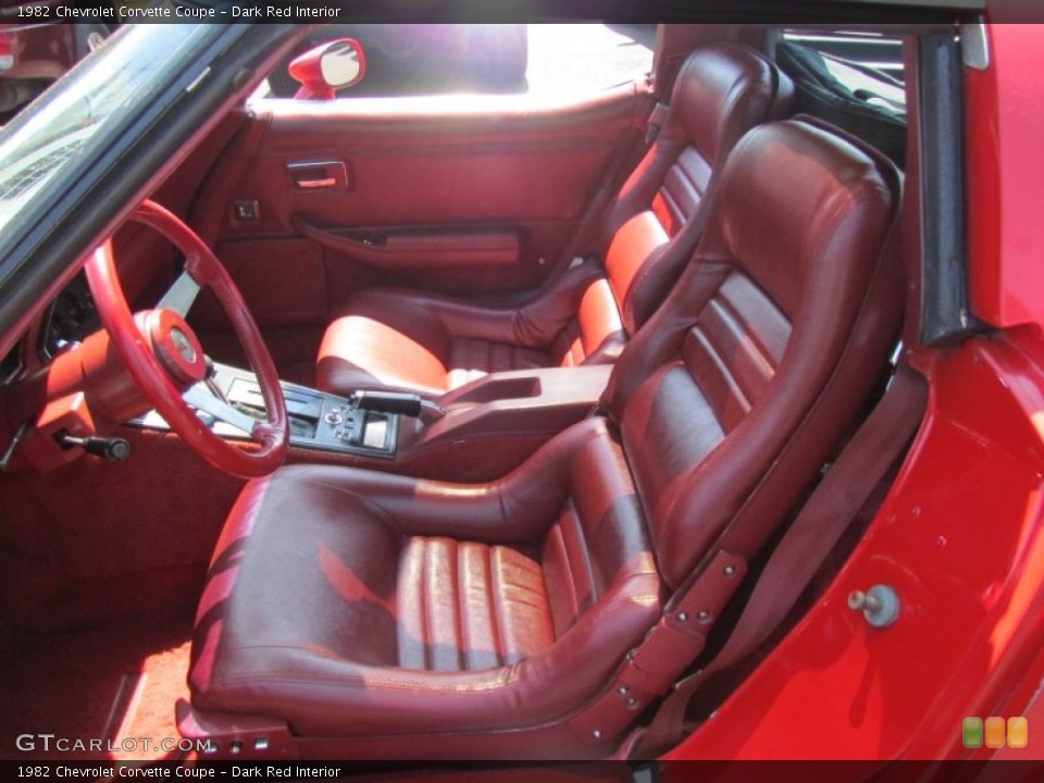 Dark Red Interior Photo for the 1982 Chevrolet Corvette Coupe #66835814
