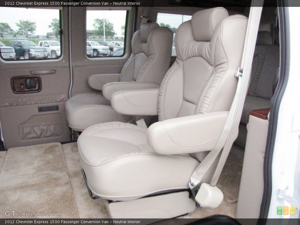 Neutral Interior Rear Seat for the 2012 Chevrolet Express 1500 Passenger Conversion Van #66837362