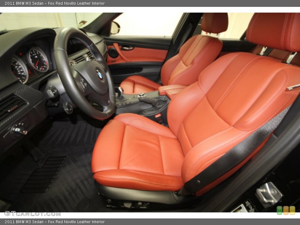 Fox Red Novillo Leather Interior Front Seat for the 2011 BMW M3 Sedan #66842963