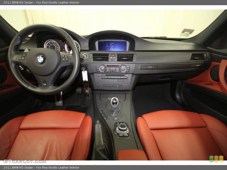Fox Red Novillo Leather Interior Dashboard for the 2011 BMW M3 Sedan #66842972