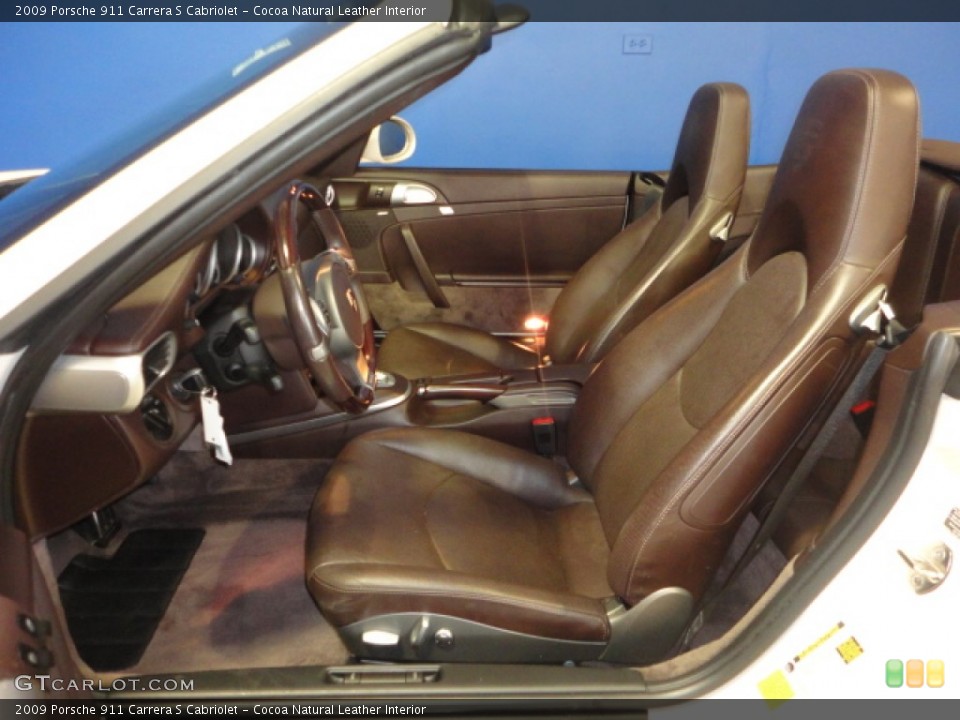Cocoa Natural Leather Interior Photo for the 2009 Porsche 911 Carrera S Cabriolet #66845579