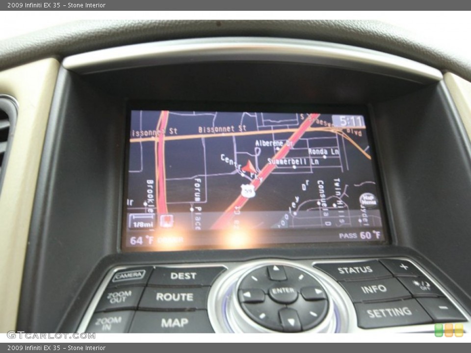 Stone Interior Navigation for the 2009 Infiniti EX 35 #66845789
