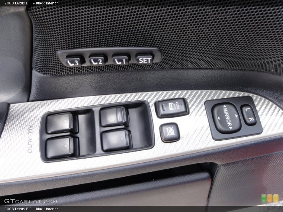 Black Interior Controls for the 2008 Lexus IS F #66847140