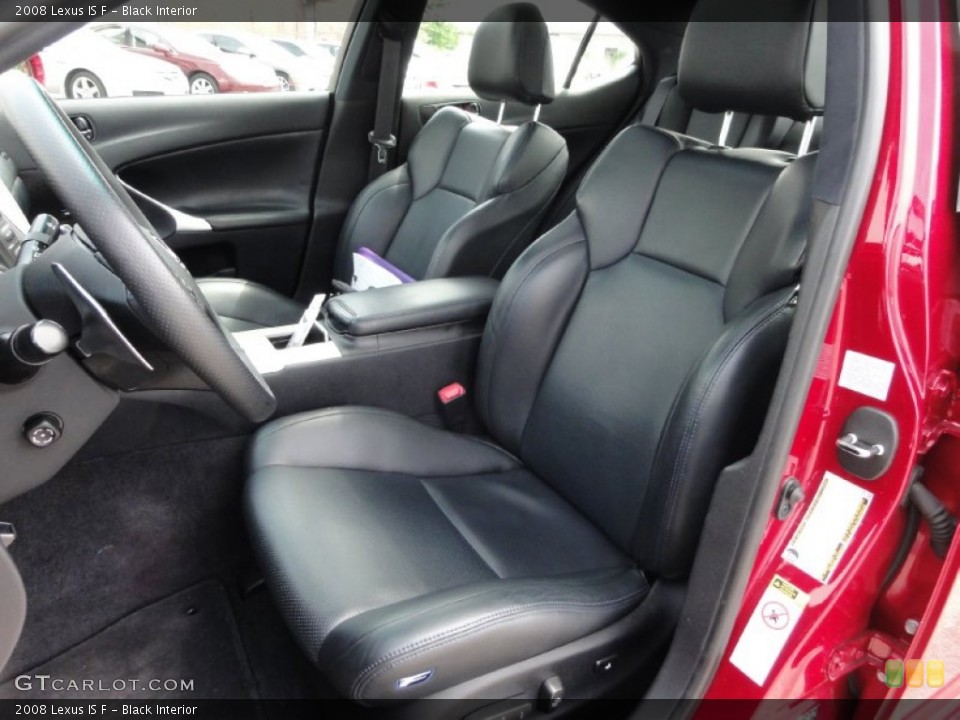 Black Interior Front Seat for the 2008 Lexus IS F #66847160