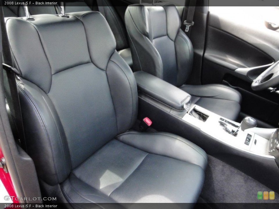 Black Interior Front Seat for the 2008 Lexus IS F #66847196