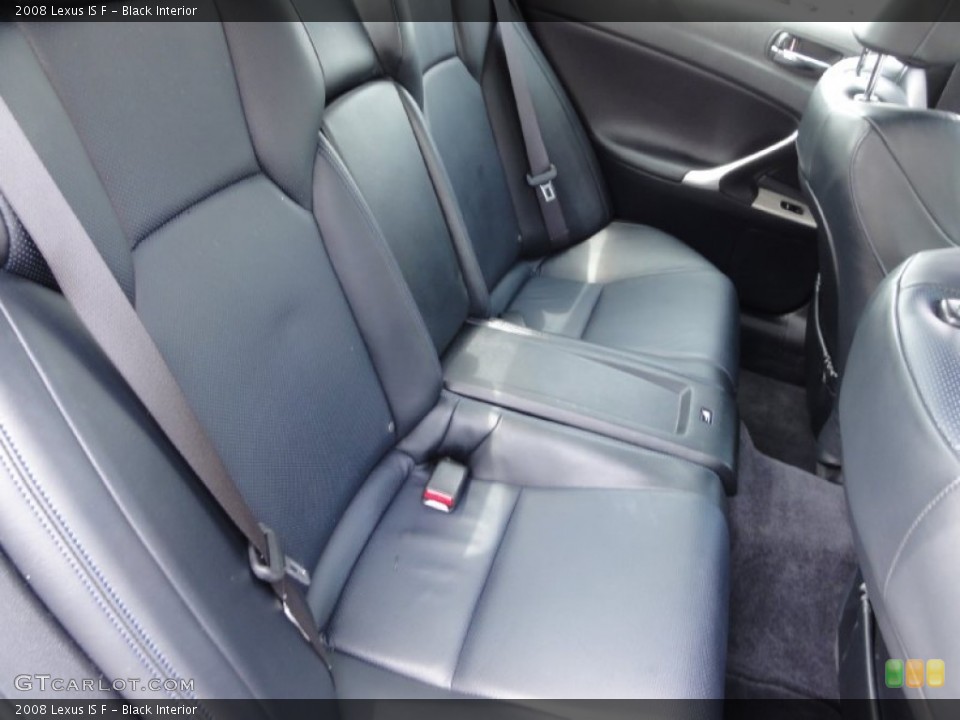 Black Interior Rear Seat for the 2008 Lexus IS F #66847241