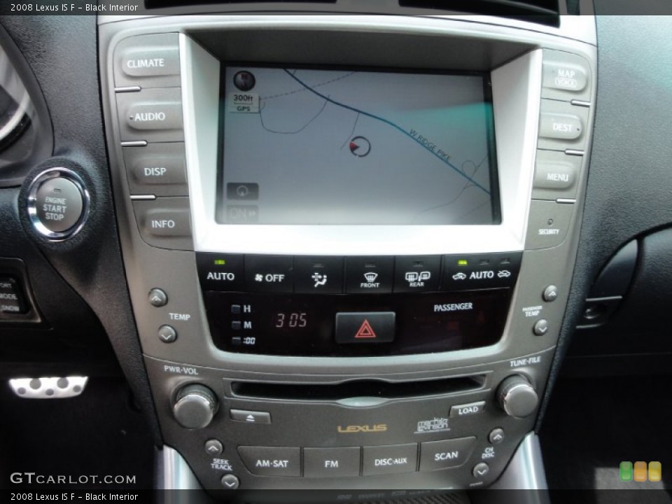 Black Interior Navigation for the 2008 Lexus IS F #66847382