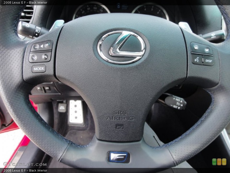 Black Interior Steering Wheel for the 2008 Lexus IS F #66847409