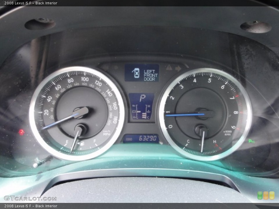 Black Interior Gauges for the 2008 Lexus IS F #66847440