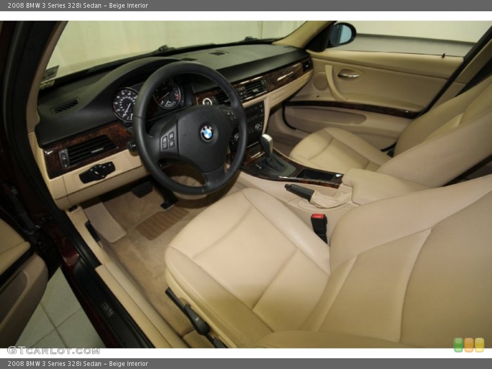Beige Interior Prime Interior for the 2008 BMW 3 Series 328i Sedan #66849062