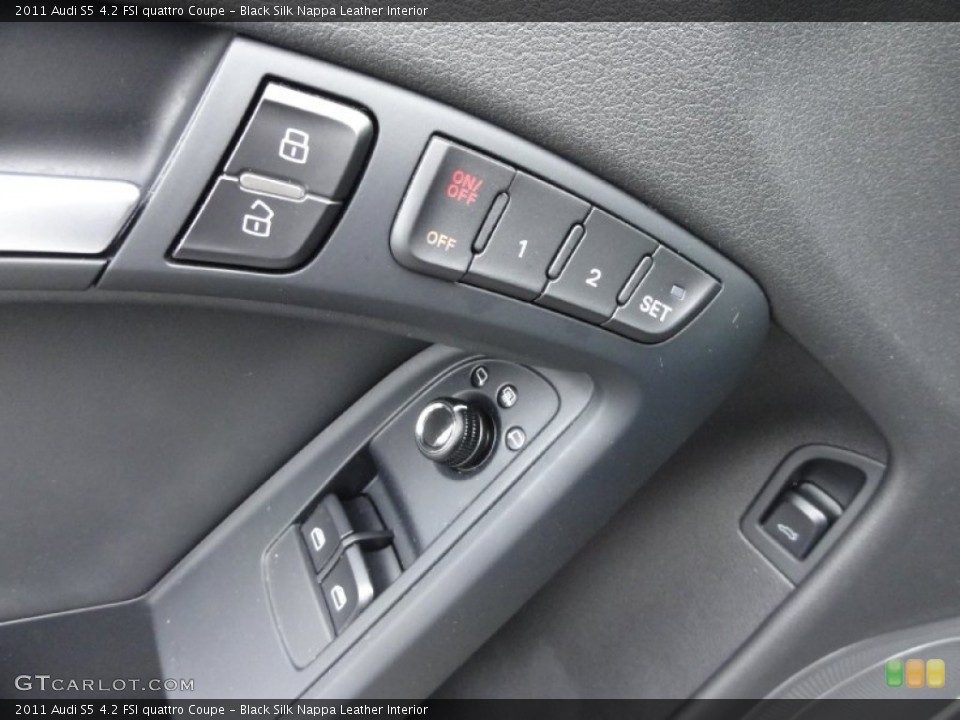Black Silk Nappa Leather Interior Controls for the 2011 Audi S5 4.2 FSI quattro Coupe #66849548