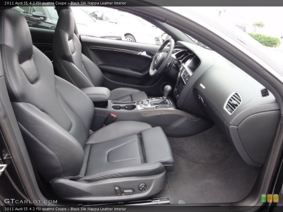 Black Silk Nappa Leather Interior Photo for the 2011 Audi S5 4.2 FSI quattro Coupe #66849590