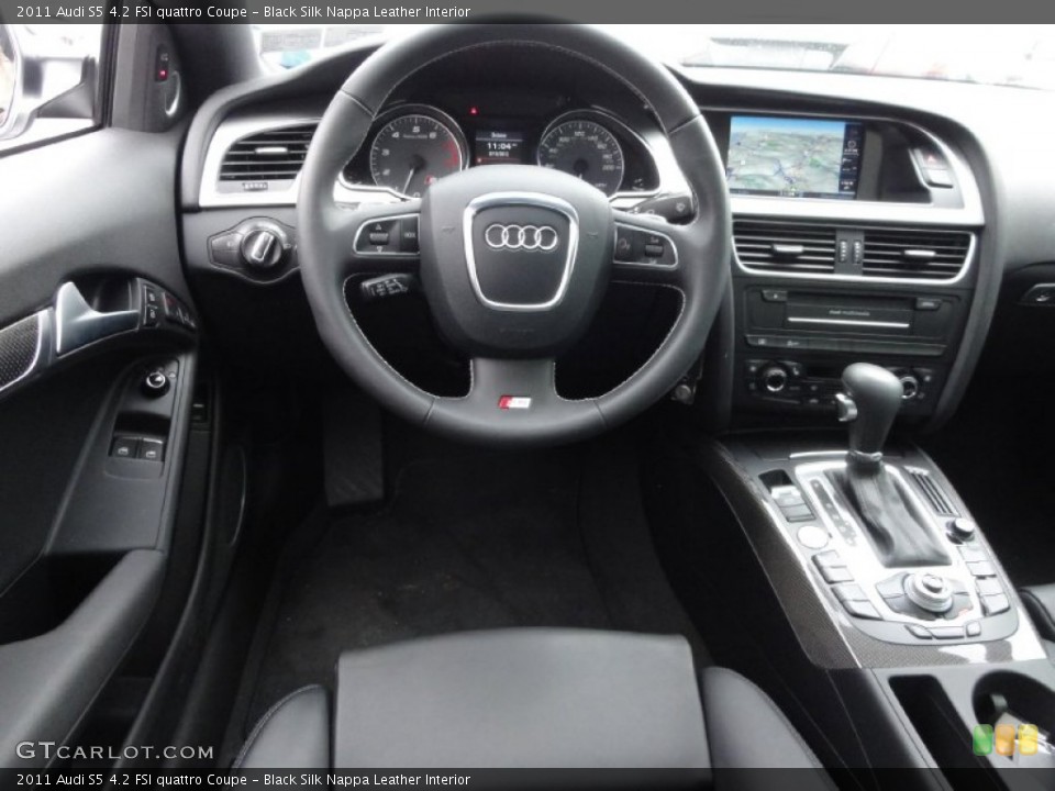 Black Silk Nappa Leather Interior Dashboard for the 2011 Audi S5 4.2 FSI quattro Coupe #66849669