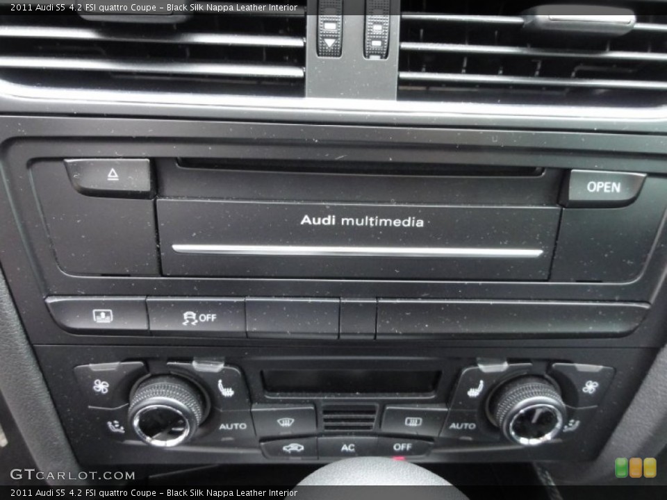 Black Silk Nappa Leather Interior Controls for the 2011 Audi S5 4.2 FSI quattro Coupe #66849698