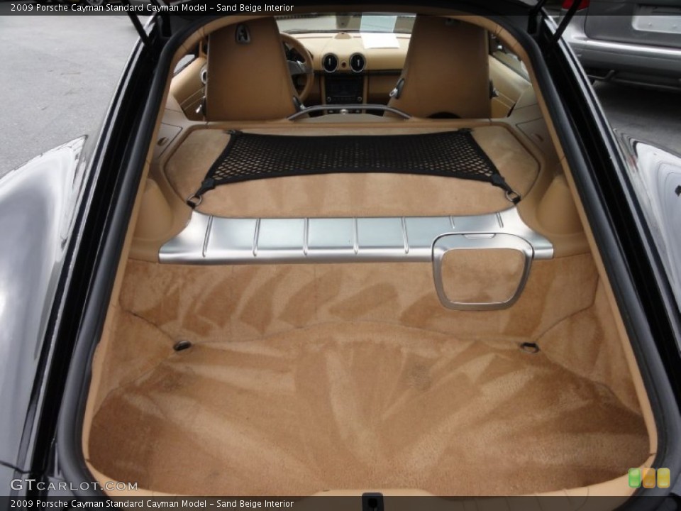 Sand Beige Interior Trunk for the 2009 Porsche Cayman  #66850286