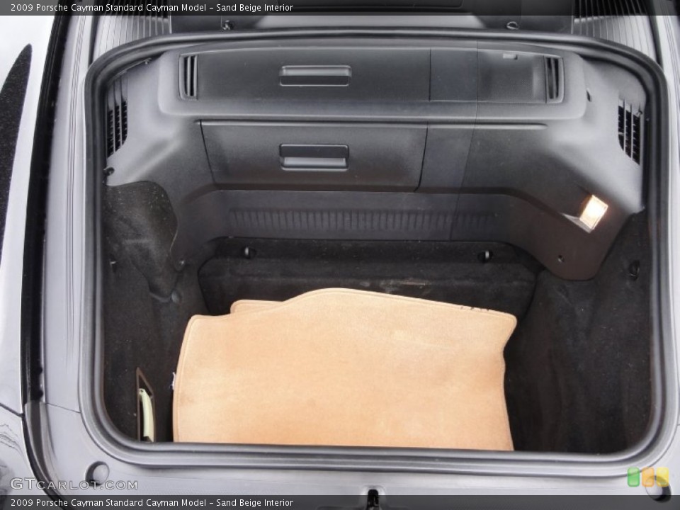 Sand Beige Interior Trunk for the 2009 Porsche Cayman  #66850322
