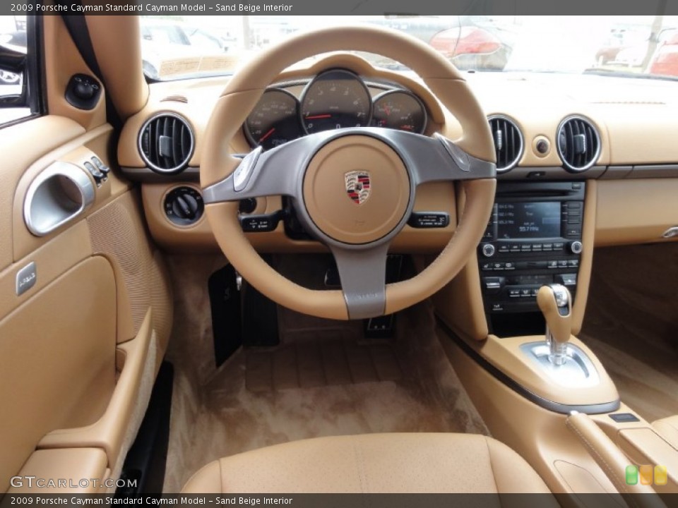 Sand Beige Interior Dashboard for the 2009 Porsche Cayman  #66850349