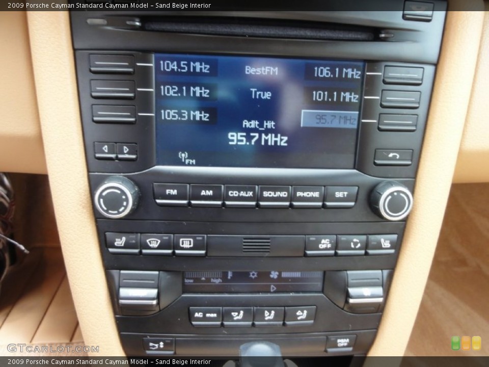 Sand Beige Interior Controls for the 2009 Porsche Cayman  #66850361