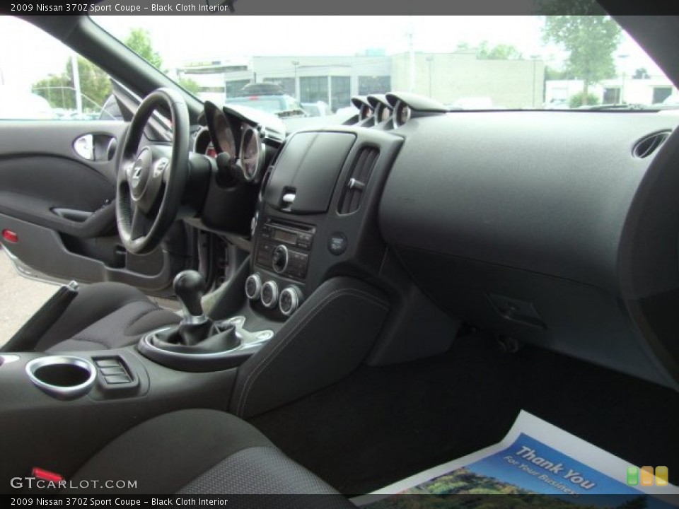 Black Cloth Interior Dashboard for the 2009 Nissan 370Z Sport Coupe #66856430