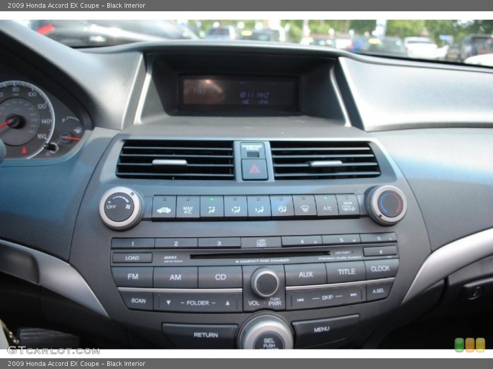 Black Interior Controls for the 2009 Honda Accord EX Coupe #66858130