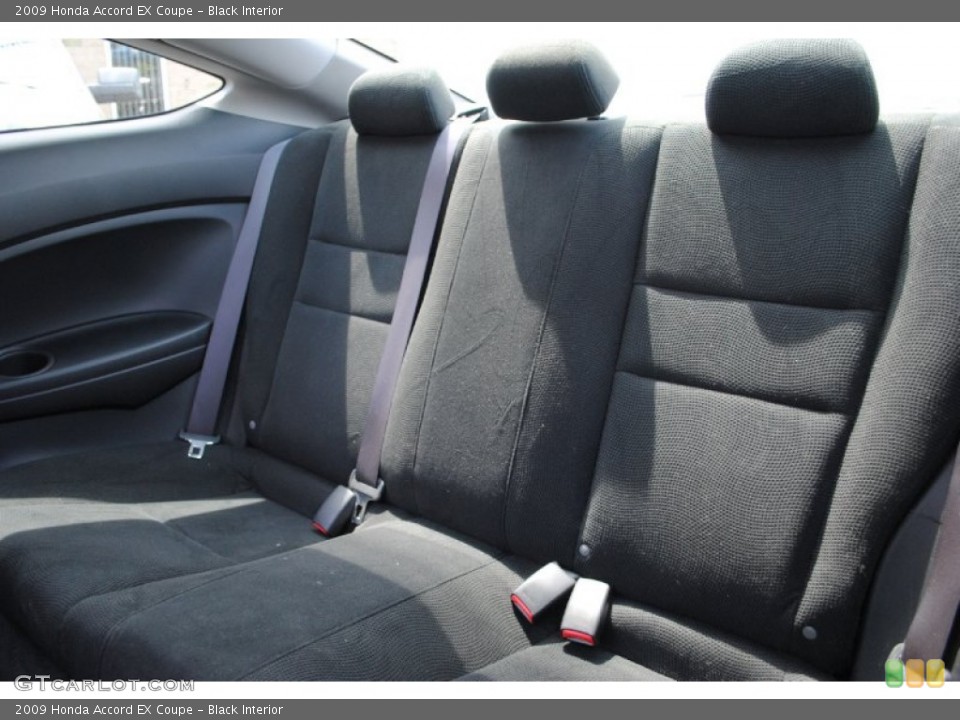 Black Interior Rear Seat for the 2009 Honda Accord EX Coupe #66858146