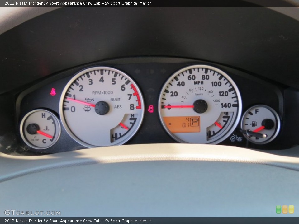 SV Sport Graphite Interior Gauges for the 2012 Nissan Frontier SV Sport Appearance Crew Cab #66861241